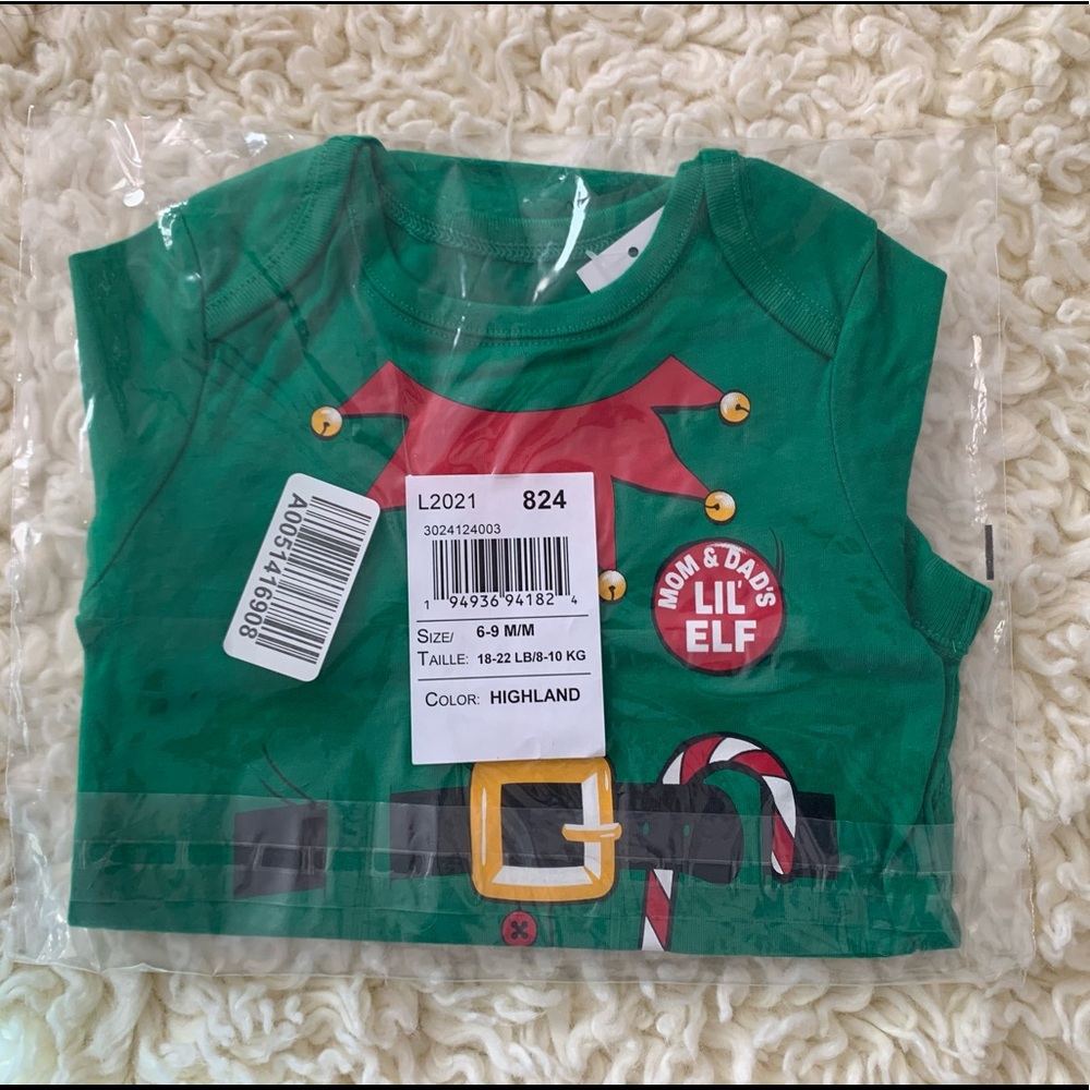 SOLD Long Sleeve Elf Onesie - Size 6-9m